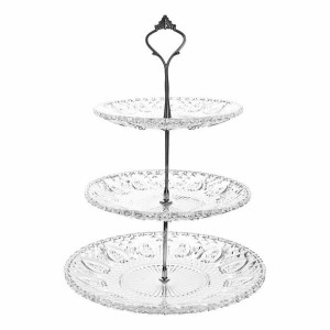 Patera taca szkło Catalina 3-poziomy 15/20/25 cm