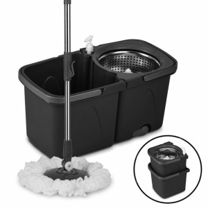 Wiadro plastikowe podwójne, mop obrotowy Konighoffer Clean It Double+zapas