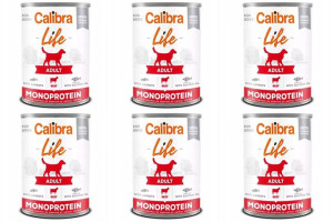 Calibra Life Dog Monoprotein Beef 6 x 400 g