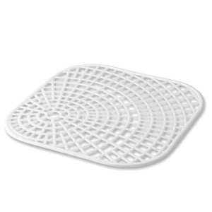 Mata do zlewu kwadratowa Hega 32 cm biała