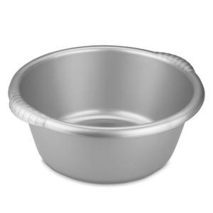 Miska plastikowa okrągła Plastic Forte Tub 15 l srebrna