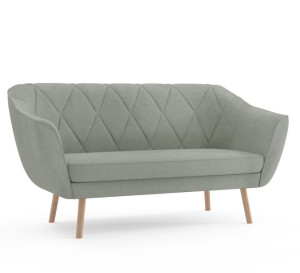 Sofa ZUZIA II Styl Skandynawski KANAPA 2-osobowa Szary