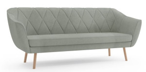 Sofa ZUZIA III Styl Skandynawski KANAPA 3-osobowa Szary