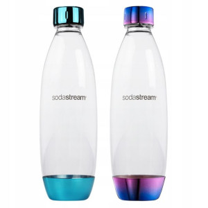 2 Butelki Do Saturatora Sodastream Neon Metal 1l
