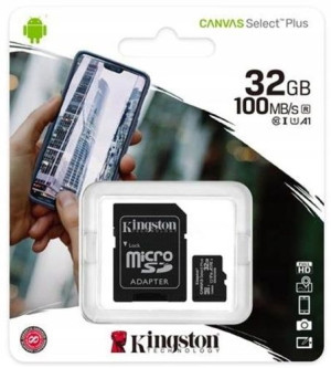 Kingston microSD 32GB Canvas Select Plus 100MB/s