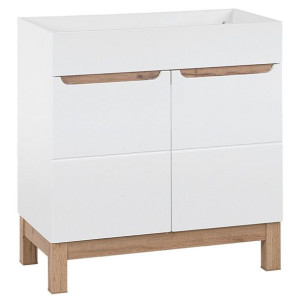 HAKANO Szafka łazienkowa FARGO 84x80x45 biała połysk