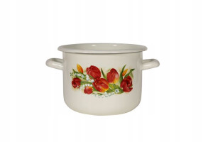 Garnek Emaliowany Elo-pol Olkusz Tulipan 16 Cm 2,4