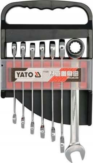 Klucze Płaskie Z Grzechotką 7cz. Yt-0208 Yato