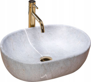 Umywalka Ceramiczna Nablatowa LARA GREY - Rea