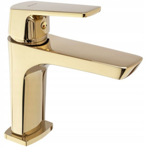 Bateria Umywalkowa Rusel Złota Gold Niska - Rea