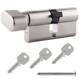 Wkładka z gałką G30/40 nikiel YETI LOB ASSA ABLOY