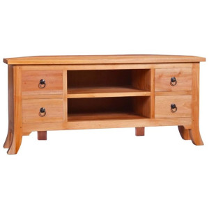Szafka pod TV, 100x40x45 cm, lite drewno mahoniowe