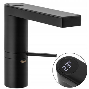 Bateria Umywalkowa Amar Lcd Czarna Black Niska Rea
