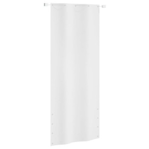 Parawan balkonowy, biały, 100x240 cm, tkanina Oxford