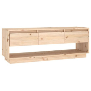 Szafka pod telewizor, 110,5x34x40 cm, lite drewno sosnowe