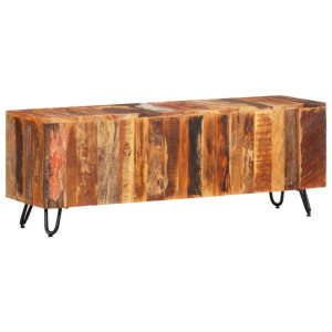 Szafka pod telewizor, 110x30x40 cm, lite drewno odzyskane