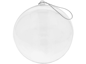 Bombka Kula Akrylowa Decoupage Bombki Plastik 12cm