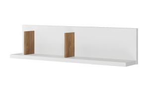Półka wisząca 120x30x22 cm TINCTO biały/hikora naturalna Konsimo