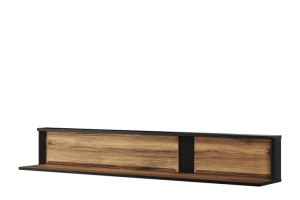 Półka wisząca 55x24x26 cm MITTO dąb catania/czarny Konsimo