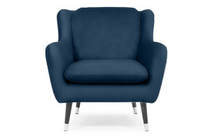 Fotel 86x87x92 cm AFOS granatowy Konsimo