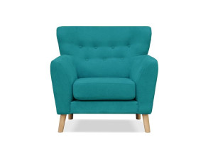 Fotel 95x92x90 cm NEBRIS turkusowy Konsimo