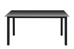 Stół ogrodowy 150x74x90 cm RANTHIS czarny Konsimo