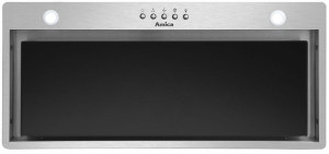 Okap Amica OMP 6241BI Inox Czarne szkło 320 m3/h