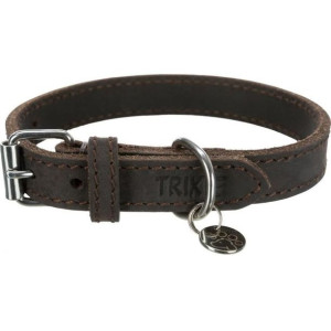 Trixie Obroża Dla Psa z Grubej Skóry Rustic Rozmiar L-XL 57-66 cm Ciemnobrą