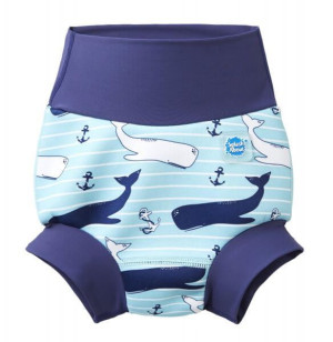Neoprenowa pieluszka do pływania Happy Nappy wieloryby M 3-6 m