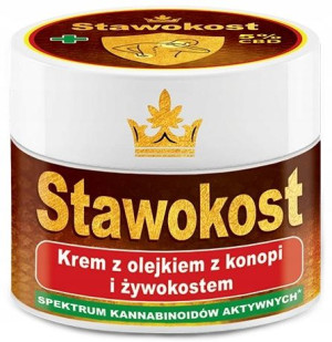 Stawokost Krem Olejek Z Konopi 5% Cbd Żywokost