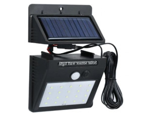LAMPA SOLARNA 30LED z odzielnym panelem solarnym