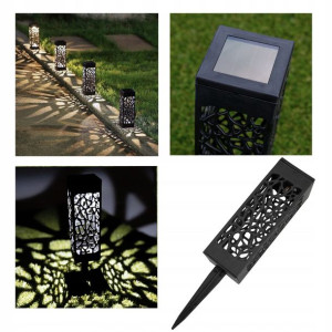 Lampki ogrodowe solarne ażurowe 4szt