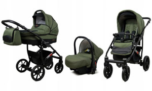 Wózek 3w1 dziecięcy spacerówka BabyLux Largo ALU