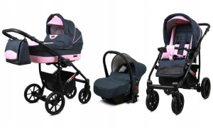 Wózek 3w1 dziecięcy spacerówka BabyLux Largo ALU