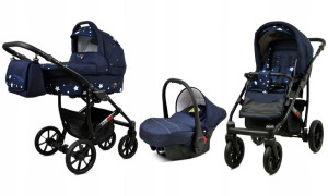 Wózek 3w1 dziecięcy spacerówka BabyLux Largo ALU