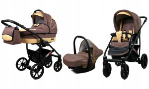 Wózek 3w1 dziecięcy spacerówka BabyLux Largo ALU