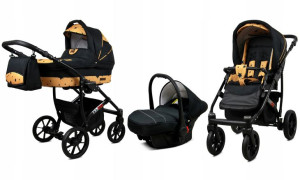 Wózek 3w1 dziecięcy spacerówka BabyLux Largo ALU