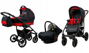 Wózek 3w1 dziecięcy spacerówka BabyLux Largo ALU