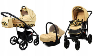 Wózek 3w1 dziecięcy spacerówka BabyLux Largo ALU