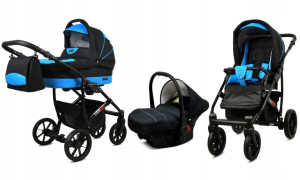 Wózek 3w1 dziecięcy spacerówka BabyLux Largo ALU