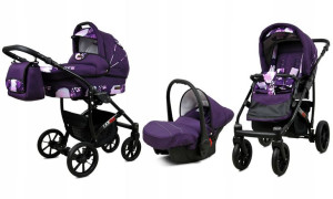 Wózek 3w1 dziecięcy spacerówka BabyLux Largo ALU