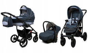 Wózek 3w1 dziecięcy spacerówka BabyLux Largo ALU