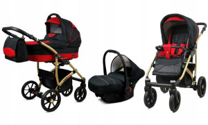 Wózek 3w1 dziecięcy spacerówka BabyLux Largo ALU