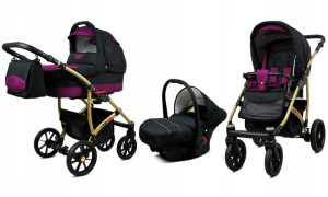 Wózek 3w1 dziecięcy spacerówka BabyLux Largo ALU