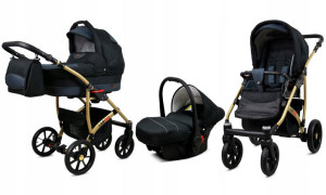 Wózek 3w1 dziecięcy spacerówka BabyLux Largo ALU