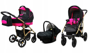 Wózek 3w1 dziecięcy spacerówka BabyLux Largo ALU