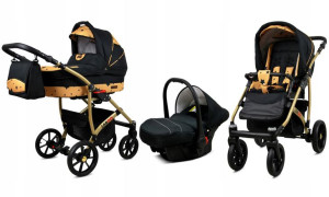 Wózek 3w1 dziecięcy spacerówka BabyLux Largo ALU