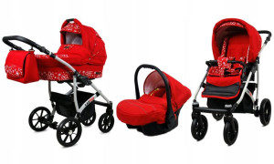  Wózek 3w1 dziecięcy spacerówka BabyLux Largo ALU