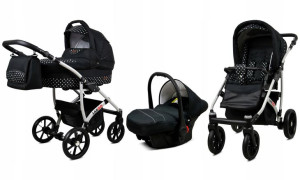  Wózek 3w1 dziecięcy spacerówka BabyLux Largo ALU