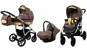 Wózek 3w1 dziecięcy spacerówka BabyLux Largo ALU
